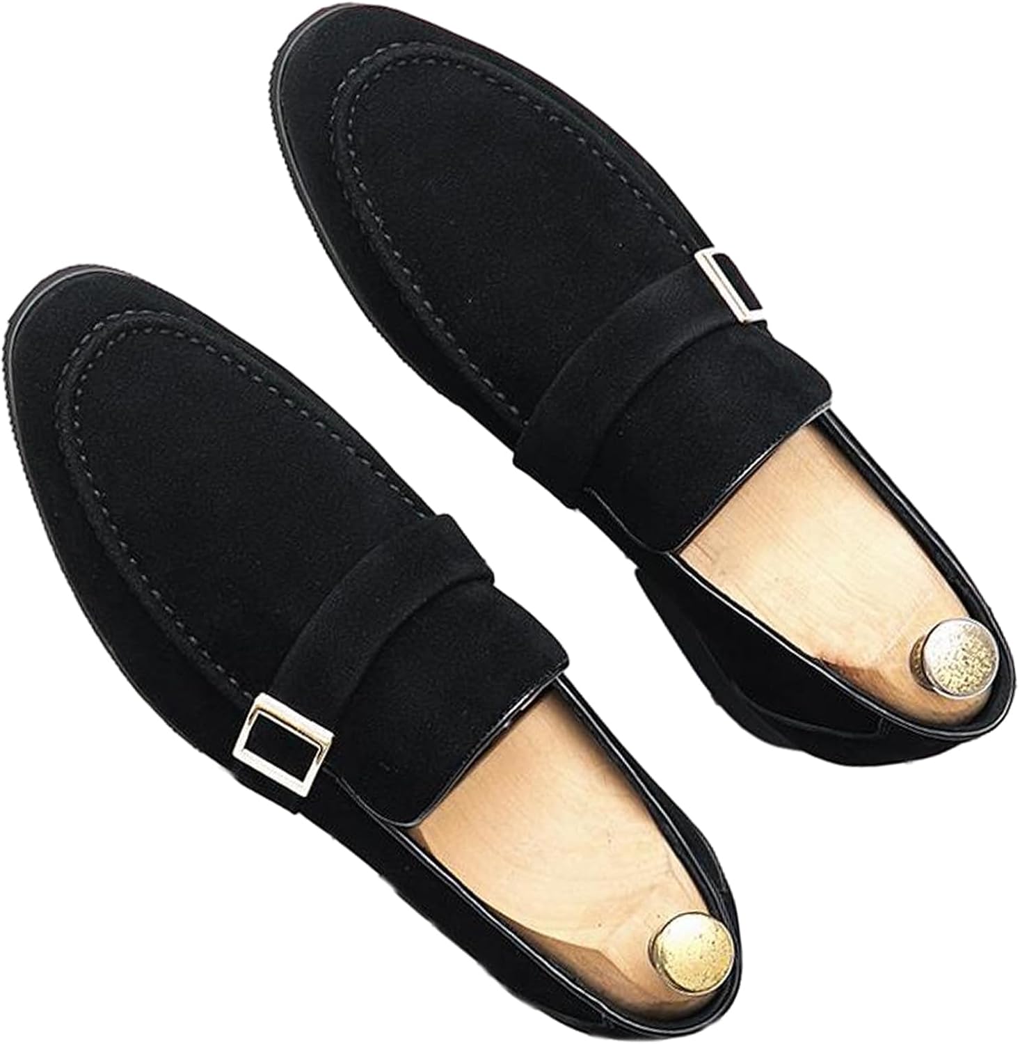 Мужские замшевые пенни-лоферы Galonfulty с модной металлической пряжкой, роскошные праздничные туфли, удобные мокасины слипоны, черный
Мужские замшевые пенни-лоферы Galonfulty с модной металлической пряжкой, роскошные праздничные туфли, удобные мокасины слипоны, черный