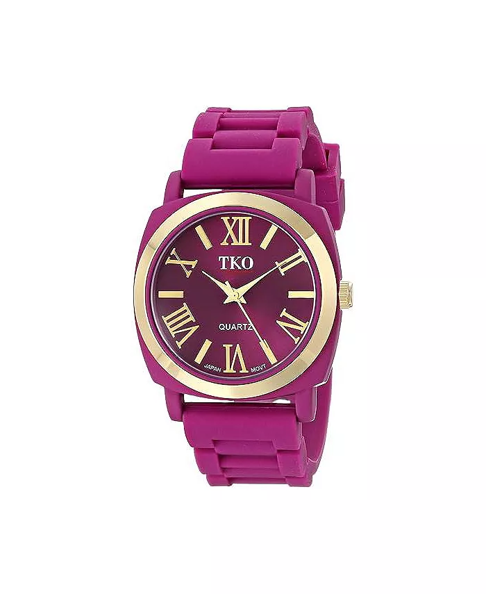 Женские часы Milano III с аналоговым кварцевым механизмом и гибким резиновым ремешком, фиолетовые TKO
Женские часы Milano III с аналоговым кварцевым механизмом и гибким резиновым ремешком, фиолетовые TKO