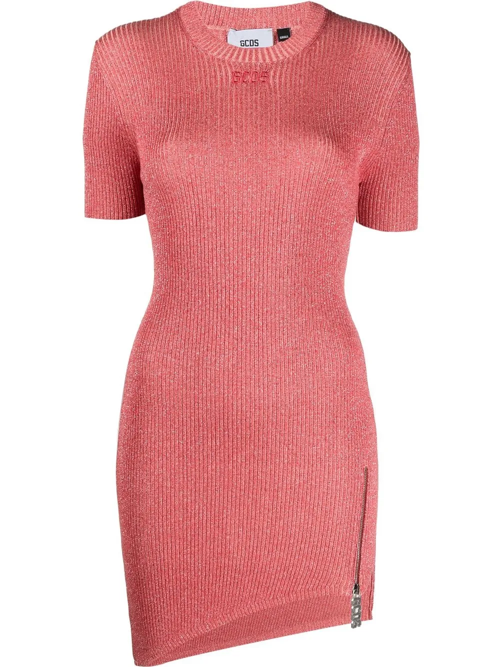 Трикотажное платье мини с люрексом GCDS, розовый
Трикотажное платье мини с люрексом GCDS, розовый