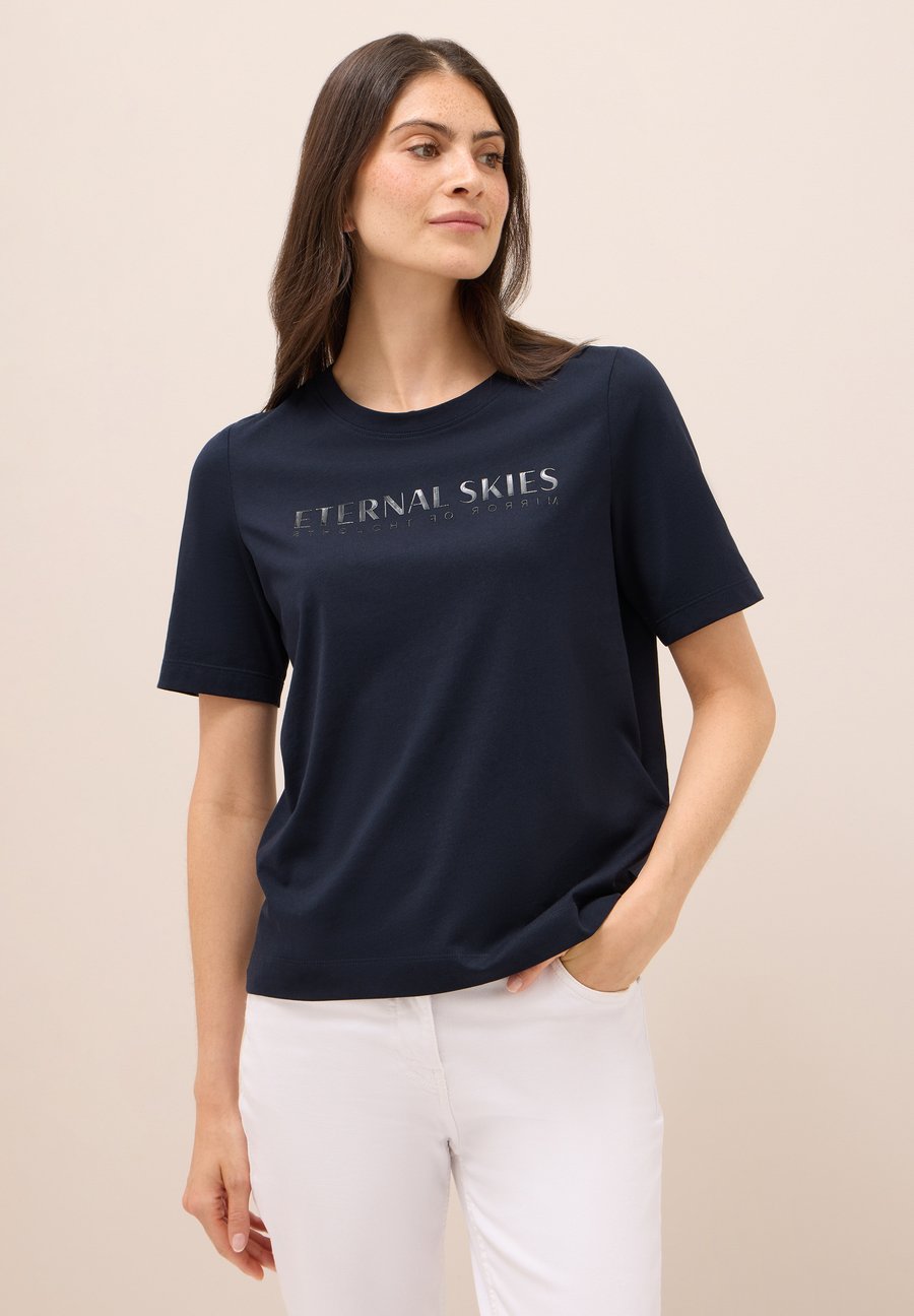 Футболка Cecil MIT WORDING ARTWORK, Blau/Dark Blue
Футболка Cecil MIT WORDING ARTWORK, Blau/Dark Blue