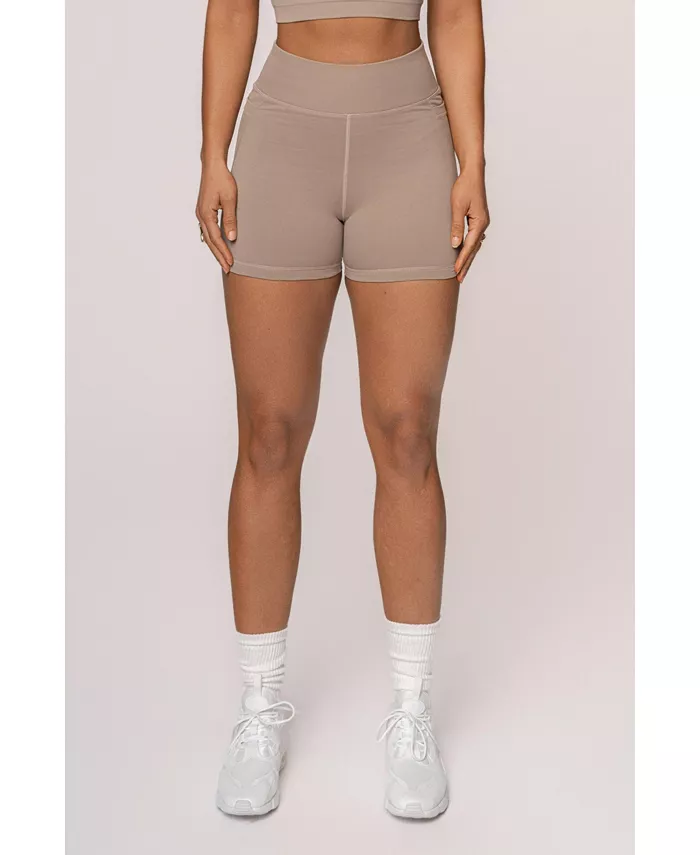Женские байкерские шорты On The Move JLUXLABEL, коричневый/бежевый 
Женские байкерские шорты On The Move JLUXLABEL, коричневый/бежевый