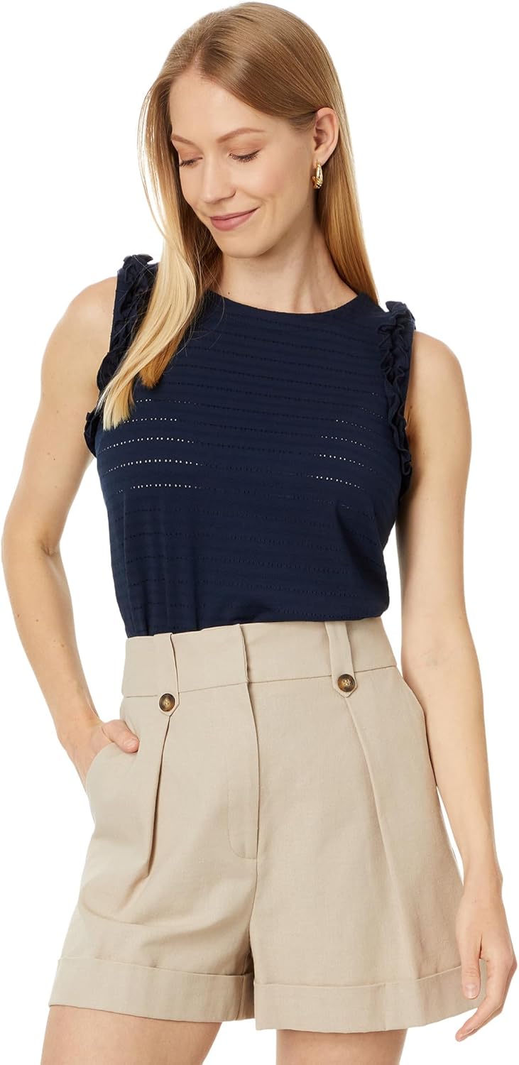 Женская майка без рукавов с оборками от Tommy Hilfiger, Sky Captain
Женская майка без рукавов с оборками от Tommy Hilfiger, Sky Captain