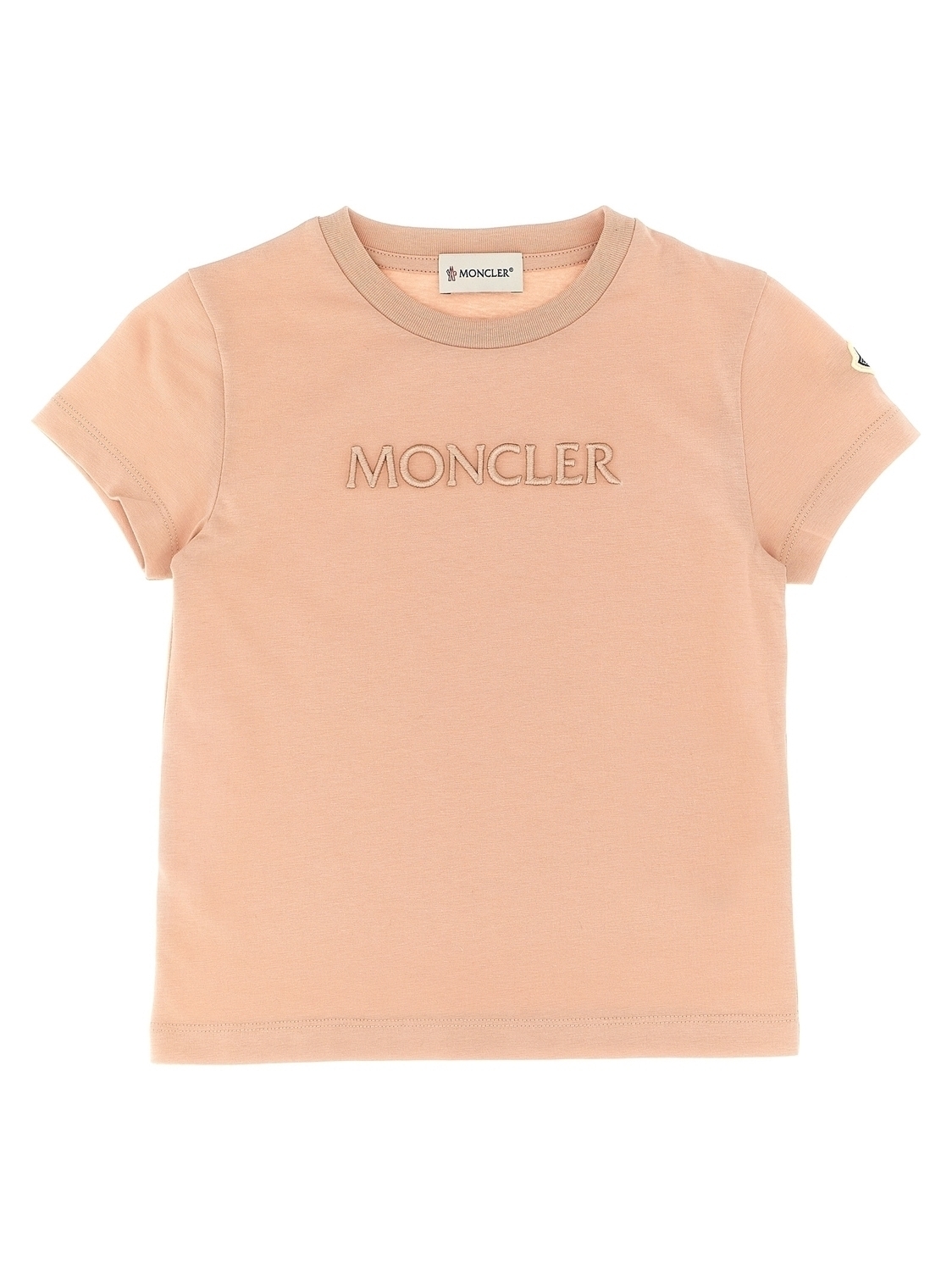 Футболка с вышитым логотипом Moncler Enfant, розовый
Футболка с вышитым логотипом Moncler Enfant, розовый