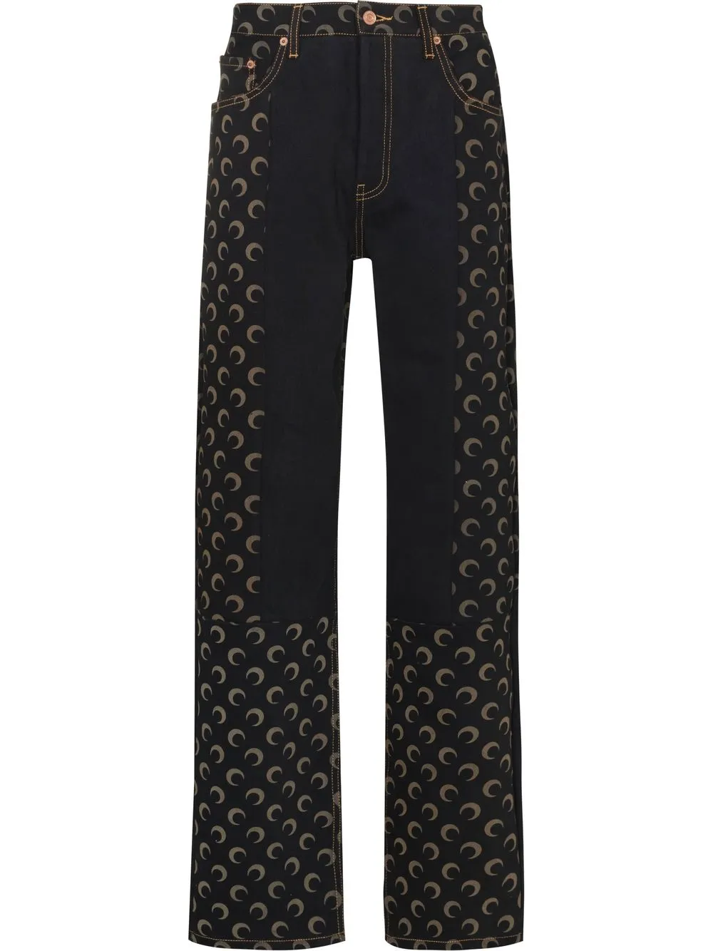 Прямые джинсы Regen Crescent Moon Marine Serre, черный 
Прямые джинсы Regen Crescent Moon Marine Serre, черный