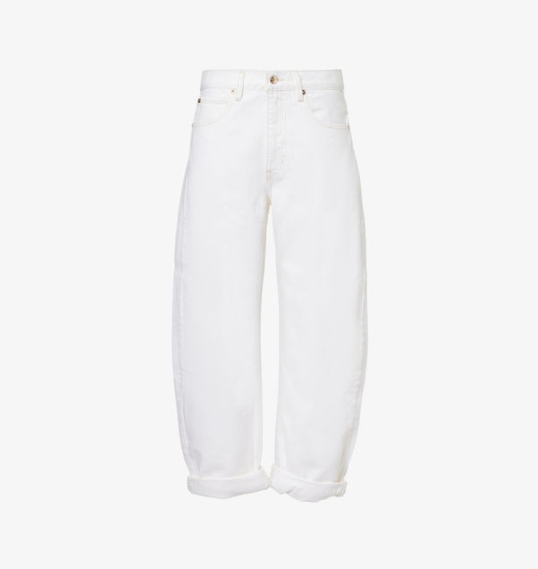 Джинсы-Бочонки с высокой посадкой и бахромой Frame, цвет au natural clean
Джинсы-Бочонки с высокой посадкой и бахромой Frame, цвет au natural clean