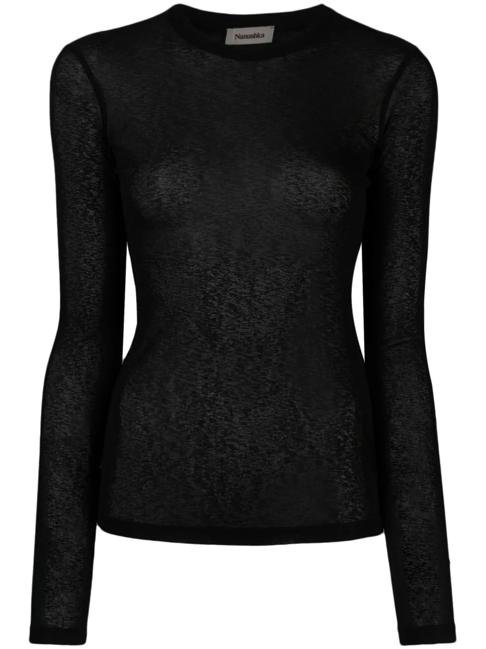 Топ Lymee из переработанного полиэстера Nanushka, черный
Топ Lymee из переработанного полиэстера Nanushka, черный