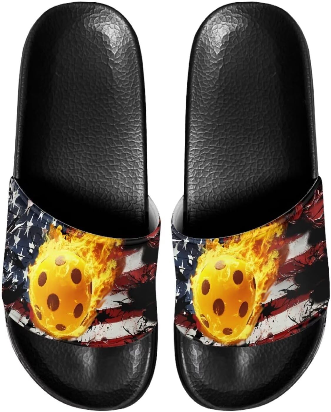 Сланцы для мужчин, противоскользящие, быстро сохнущие, мягкие и легкие, с открытым носком Pugasmiru, American Flag Pickleball Pattern
Сланцы для мужчин, противоскользящие, быстро сохнущие, мягкие и легкие, с открытым носком Pugasmiru, American Flag Pickleball Pattern