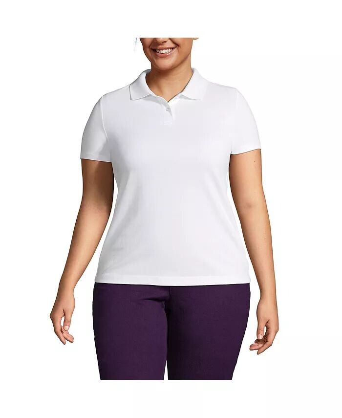 Школьная форма больших размеров, базовая сетчатая рубашка-поло с короткими рукавами Lands' End, белый
Школьная форма больших размеров, базовая сетчатая рубашка-поло с короткими рукавами Lands' End, белый