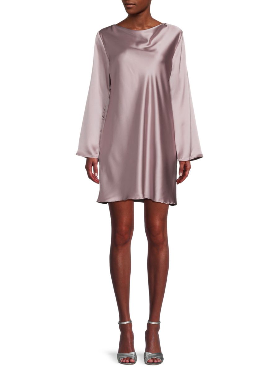 Атласное мини-платье-трансформер Renee C., цвет Dusty Lavender 
Атласное мини-платье-трансформер Renee C., цвет Dusty Lavender