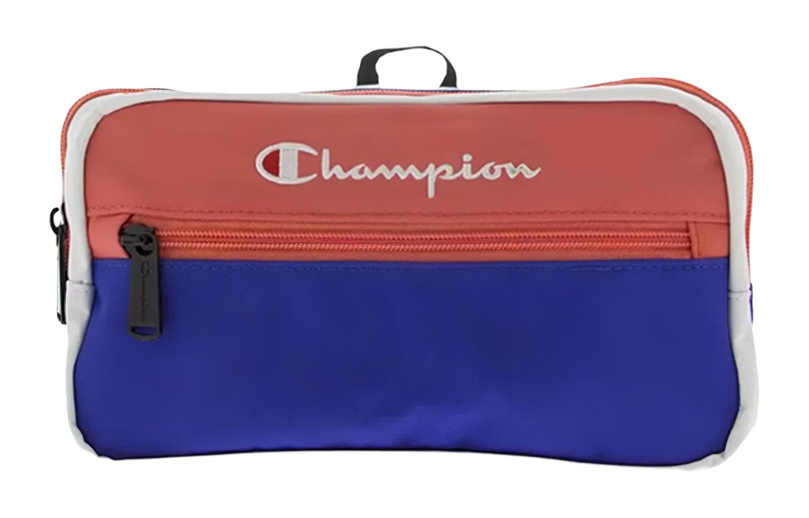 Футболка из полиэстера с поясной сумкой унисекс синего и оранжевого цвета Champion 
Футболка из полиэстера с поясной сумкой унисекс синего и оранжевого цвета Champion