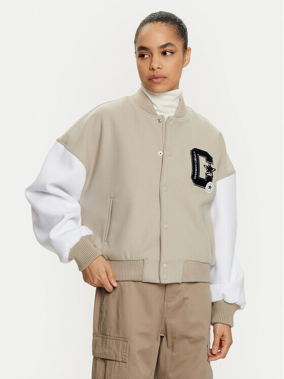 Бомбер свободного кроя Converse, бежевый
Бомбер свободного кроя Converse, бежевый