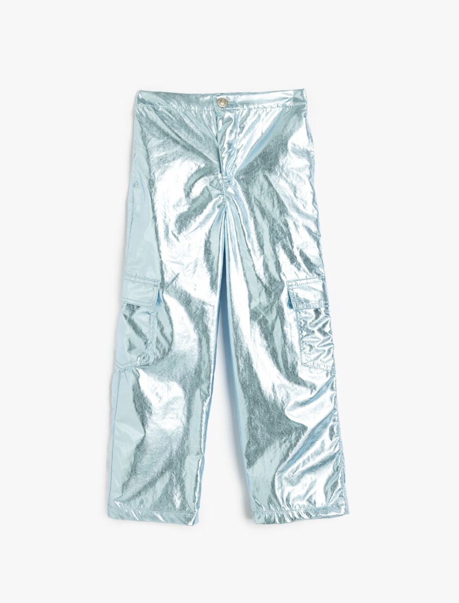 Брюки свободного кроя Koton, серебряный
Брюки свободного кроя Koton, серебряный