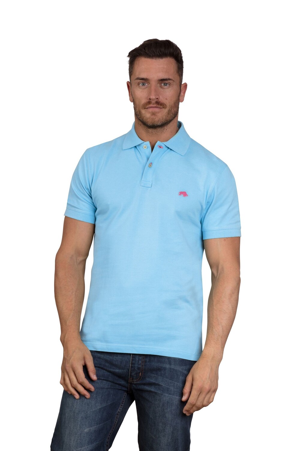 Классическая рубашка-поло из натурального хлопка Raging Bull, синий
Классическая рубашка-поло из натурального хлопка Raging Bull, синий