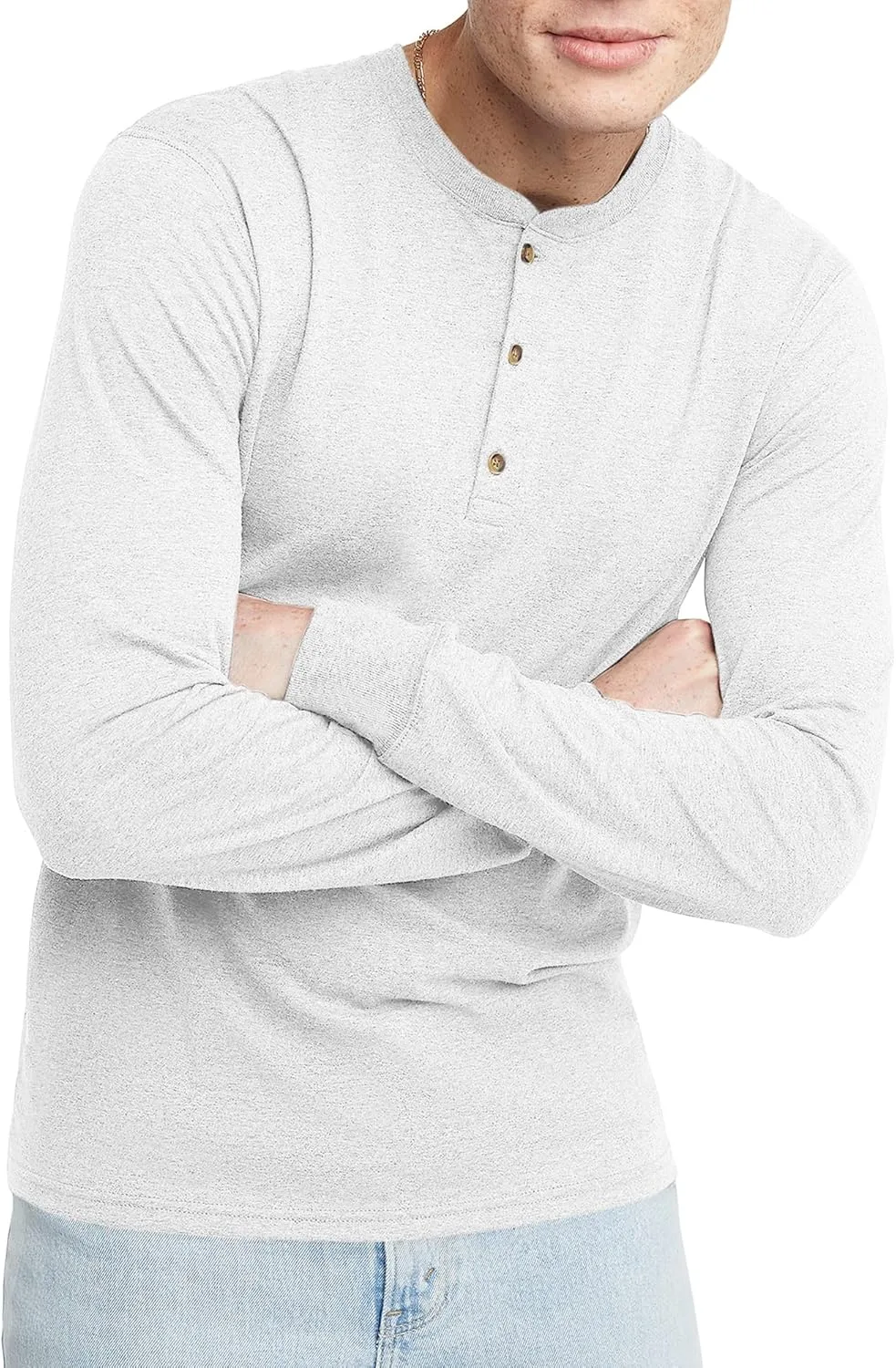 Hanes Originals мужская футболка хенли с длинным рукавом Tri-Blend
Hanes Originals мужская футболка хенли с длинным рукавом Tri-Blend