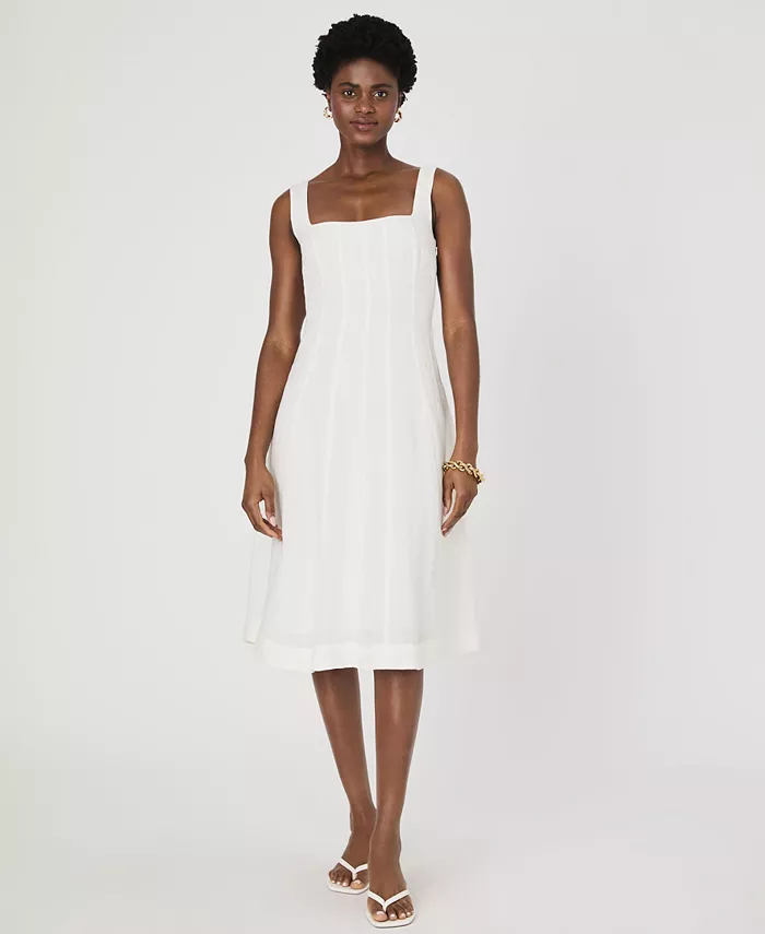 Женское платье Birdie с квадратным вырезом и силуэтом А-силуэта French Connection, белый
Женское платье Birdie с квадратным вырезом и силуэтом А-силуэта French Connection, белый