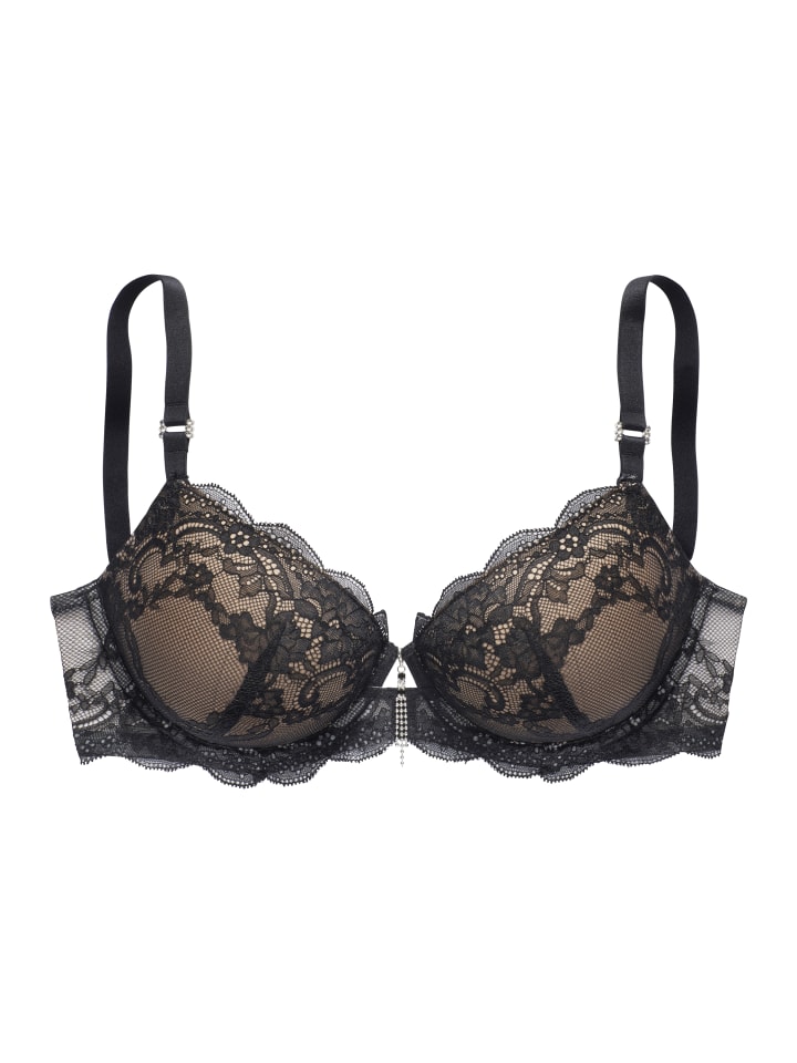 Бюстгальтер с подушечками черного цвета LASCANA
Бюстгальтер с подушечками черного цвета LASCANA
