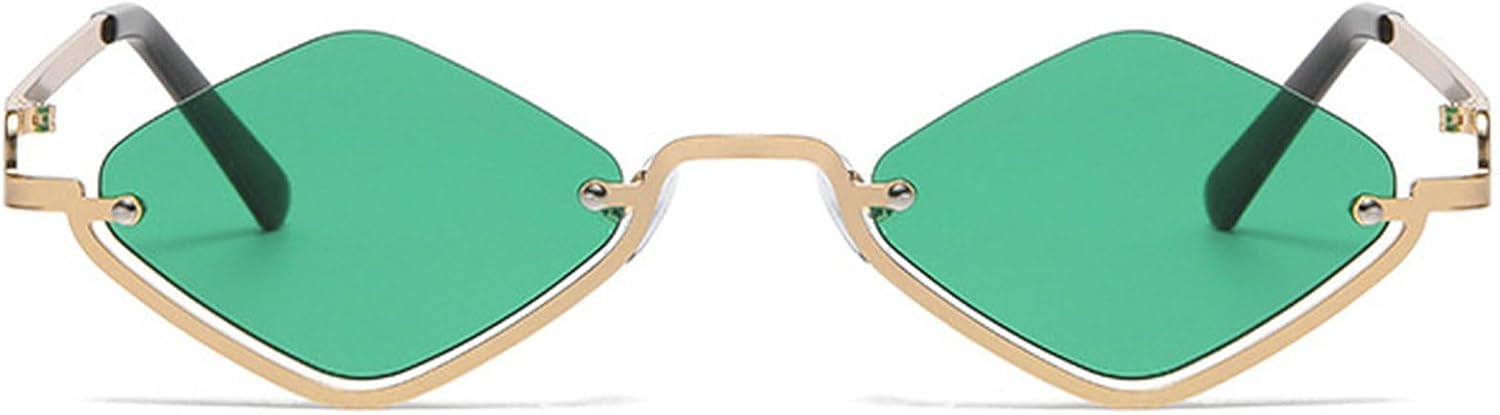 Ретро-солнцезащитные очки в маленькой металлической полуободковой оправе для женщин, модные, легкие, узкие, золотистого цвета, с защитой от УФ-излучения UV400 mincl, Green
Ретро-солнцезащитные очки в маленькой металлической полуободковой оправе для женщин, модные, легкие, узкие, золотистого цвета, с защитой от УФ-излучения UV400 mincl, Green