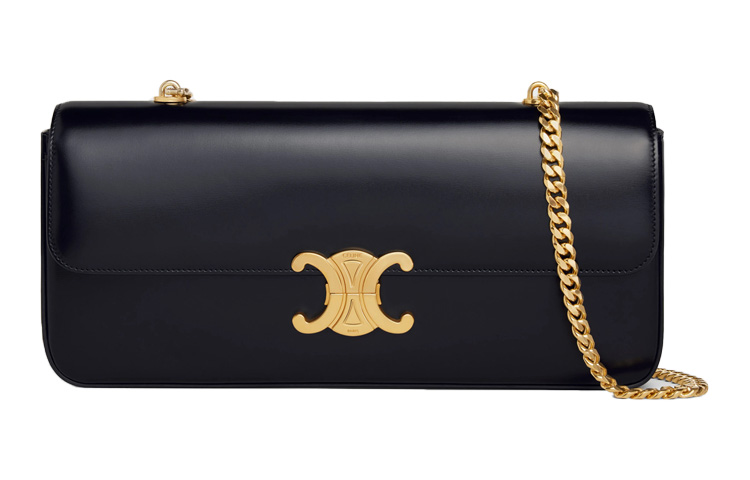 Триумф Блестящая Кожаная Сумка Через Плечо с Цепью, Классическая Женская Черная CELINE
Триумф Блестящая Кожаная Сумка Через Плечо с Цепью, Классическая Женская Черная CELINE