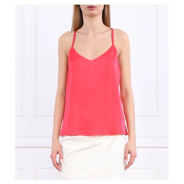 Атласный топ обычного кроя Twin-Set, розовый
Атласный топ обычного кроя Twin-Set, розовый