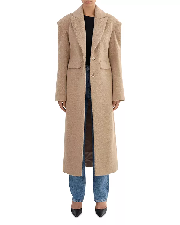 Пальто с заостренными лацканами от Аалии Lamarque, бежевый
Пальто с заостренными лацканами от Аалии Lamarque, бежевый