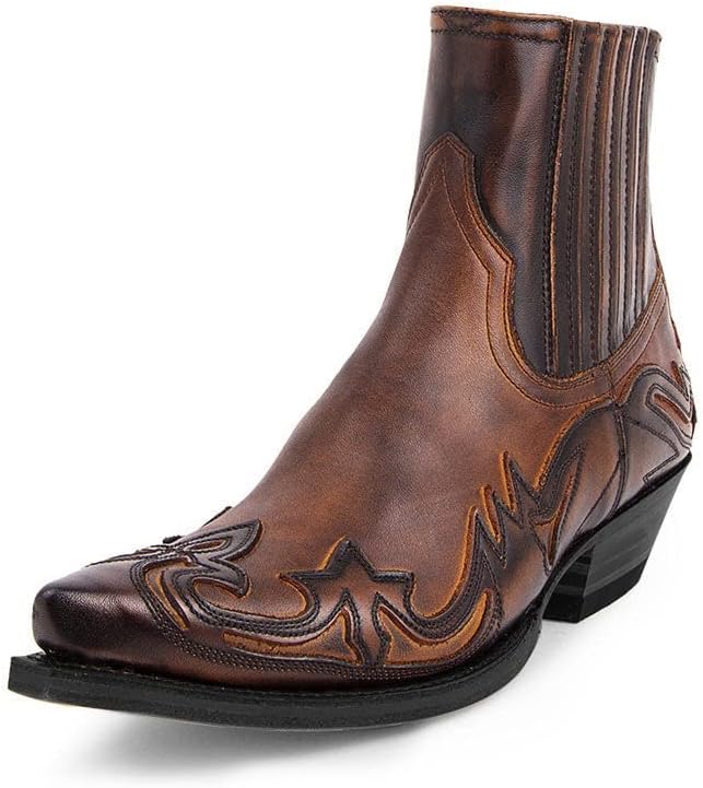 Мужские ковбойские ботинки CWHXLYNV с остроконечным носком, вышивкой, средней длины, Челси, ботинки до щиколотки, коричневый
Мужские ковбойские ботинки CWHXLYNV с остроконечным носком, вышивкой, средней длины, Челси, ботинки до щиколотки, коричневый
