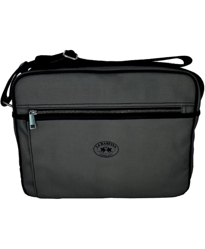 Серая сумка-мессенджер с отделением для ноутбука La Martina, серый
Серая сумка-мессенджер с отделением для ноутбука La Martina, серый