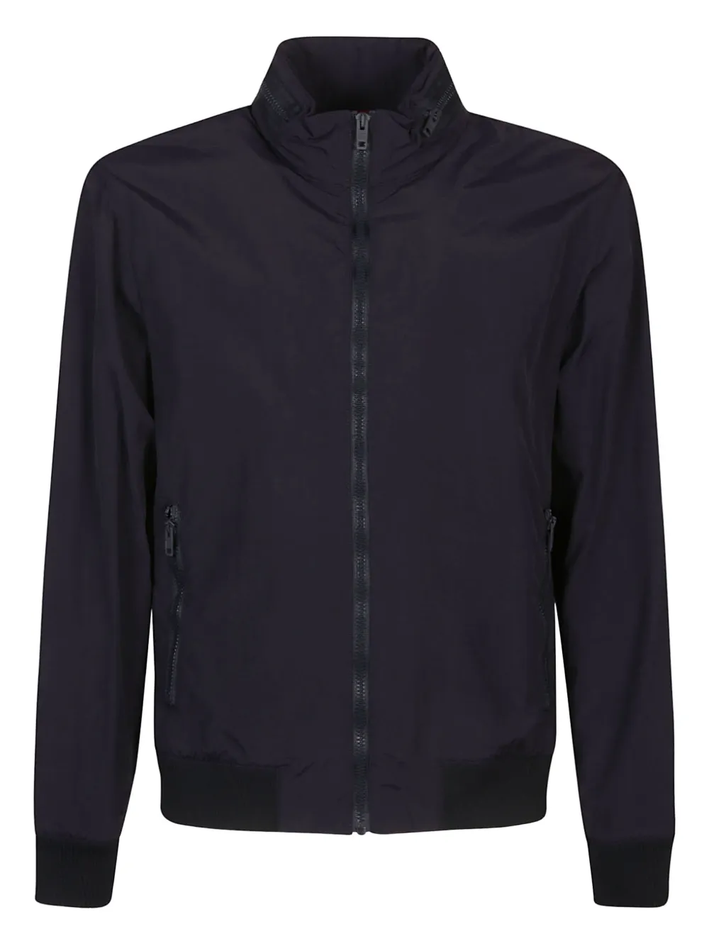 Бомбер с высоким воротником и застежкой-молнией спереди Fay, синий
Бомбер с высоким воротником и застежкой-молнией спереди Fay, синий