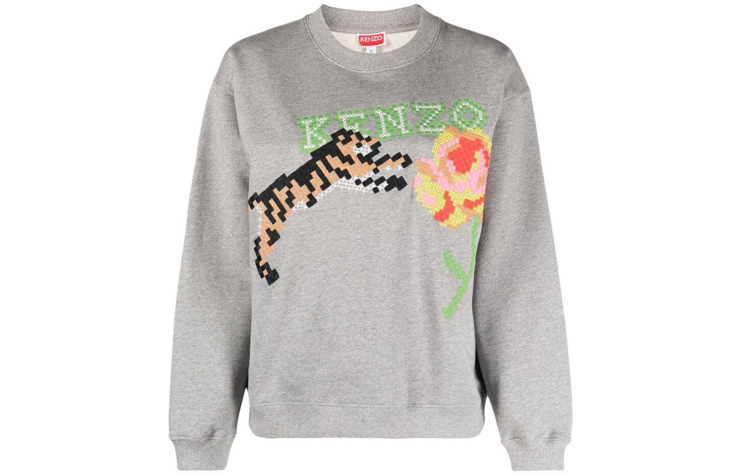 Толстовка Kenzo с логотипом тигра, серый
Толстовка Kenzo с логотипом тигра, серый