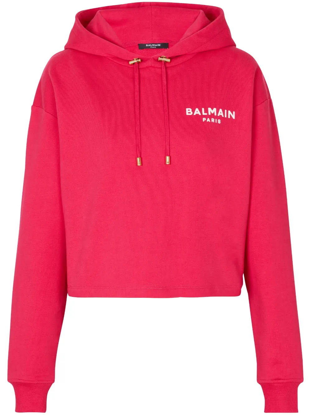 Укороченное худи с логотипом BALMAIN, розовый
Укороченное худи с логотипом BALMAIN, розовый