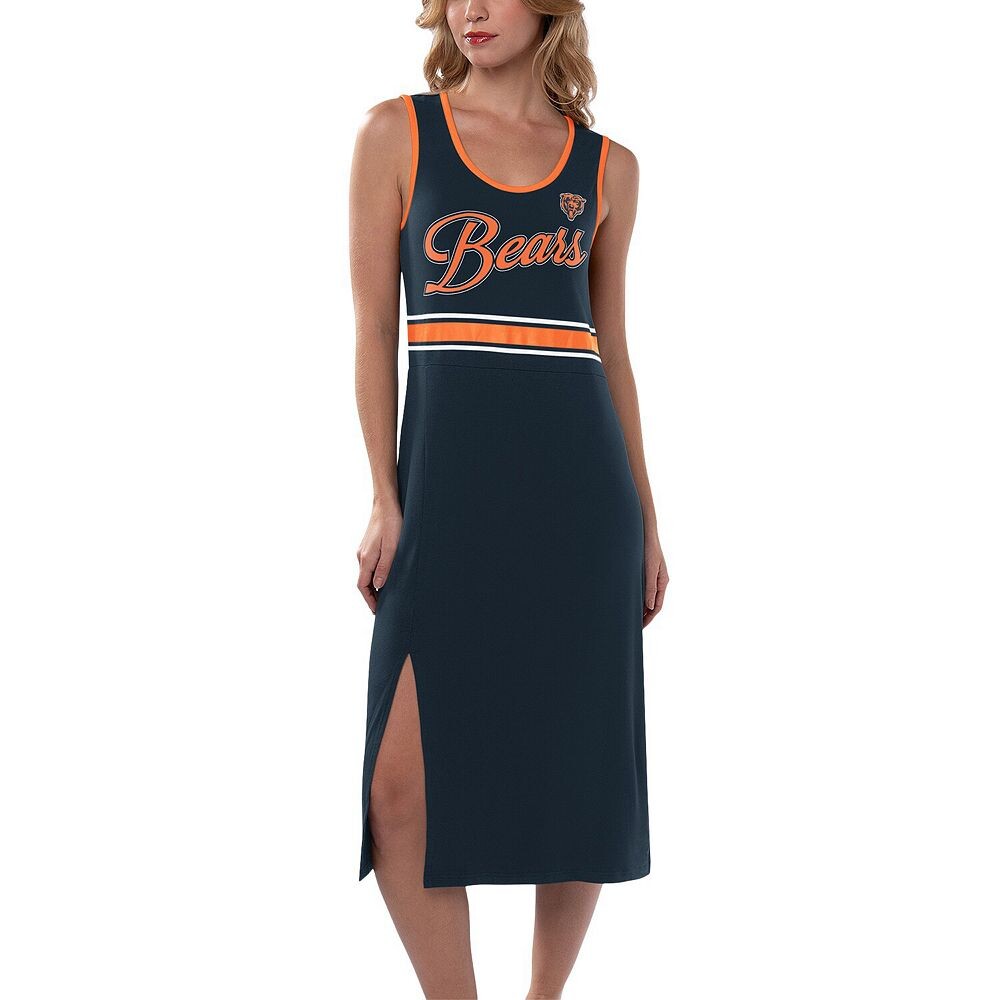 Женское темно-синее платье макси G-III 4Her by Carl Banks Chicago Bears Main Field, цвет Brs Navy 
Женское темно-синее платье макси G-III 4Her by Carl Banks Chicago Bears Main Field, цвет Brs Navy