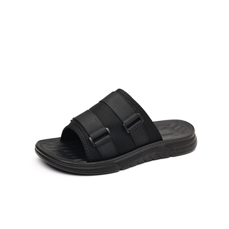 JIETEGONGYANG Тапочки-слайды мужские, износостойкие, черные
JIETEGONGYANG Тапочки-слайды мужские, износостойкие, черные