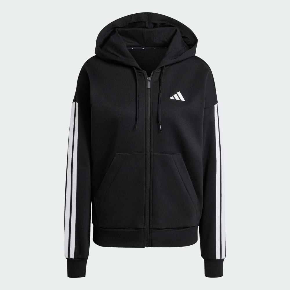 Худи Adidas Essentials 3-Stripes Full-Zip Fleece, черный/белый
Худи Adidas Essentials 3-Stripes Full-Zip Fleece, черный/белый