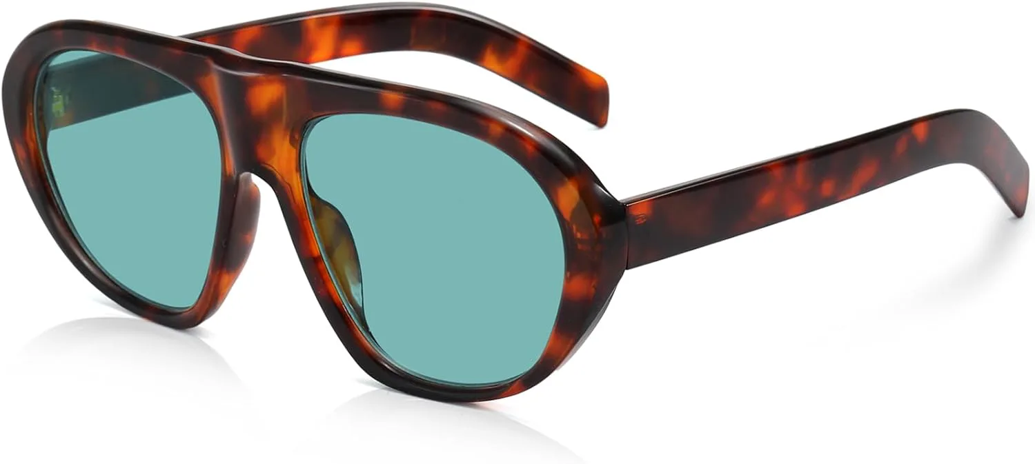 Модные солнцезащитные очки-авиаторы большого размера для женщин и мужчин, большие круглые солнцезащитные очки в стиле ретро 70-х годов SevenColor, Tortoise/Green
Модные солнцезащитные очки-авиаторы большого размера для женщин и мужчин, большие круглые солнцезащитные очки в стиле ретро 70-х годов SevenColor, Tortoise/Green