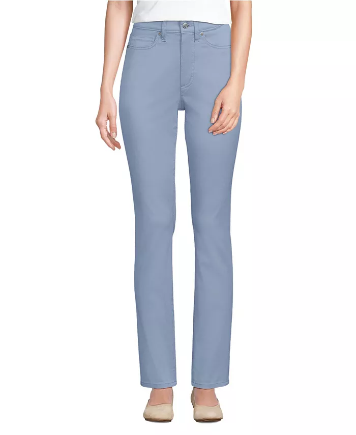 Женские эластичные узкие брюки-чинос с высокой талией Lands' End, синий
Женские эластичные узкие брюки-чинос с высокой талией Lands' End, синий