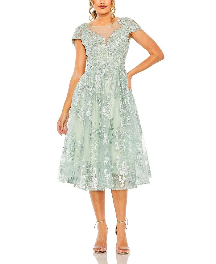 Платье-шляпка без рукавов с вышивкой А-силуэта Mac Duggal, зеленый
Платье-шляпка без рукавов с вышивкой А-силуэта Mac Duggal, зеленый