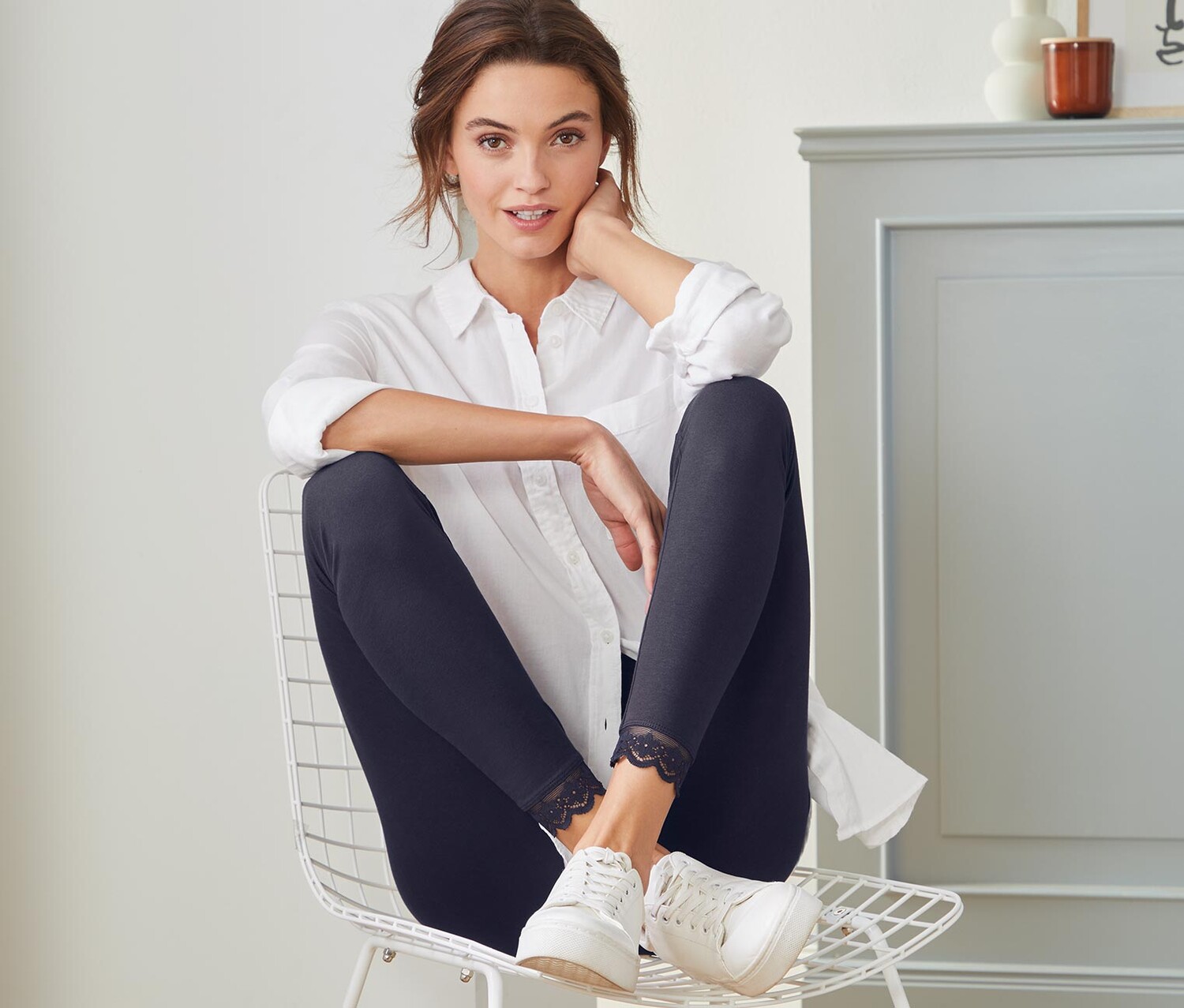 Леггинсы с кружевной отделкой Tchibo, темно-синий
Леггинсы с кружевной отделкой Tchibo, темно-синий