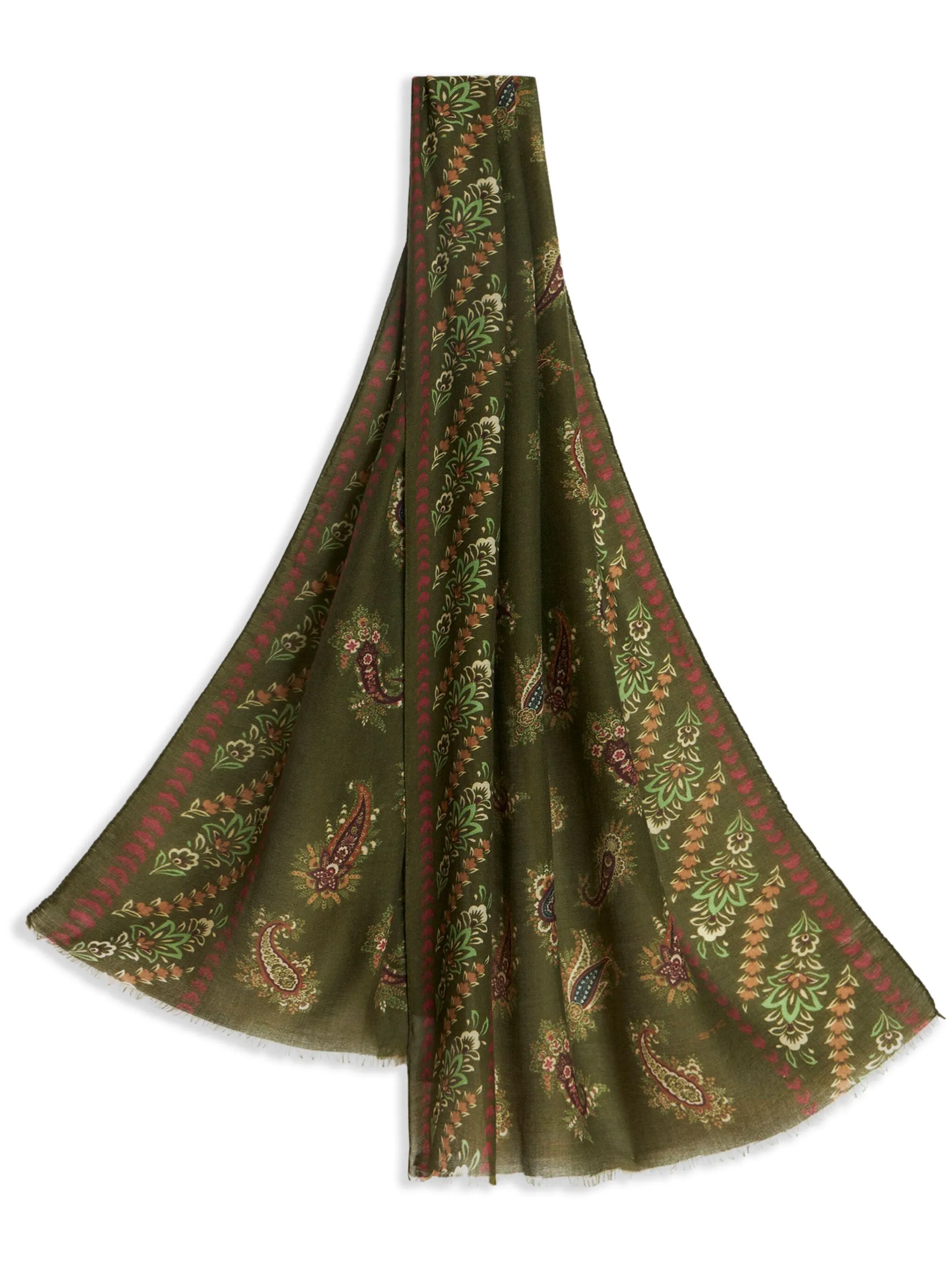 Шарф с принтом пейсли Etro, зеленый
Шарф с принтом пейсли Etro, зеленый