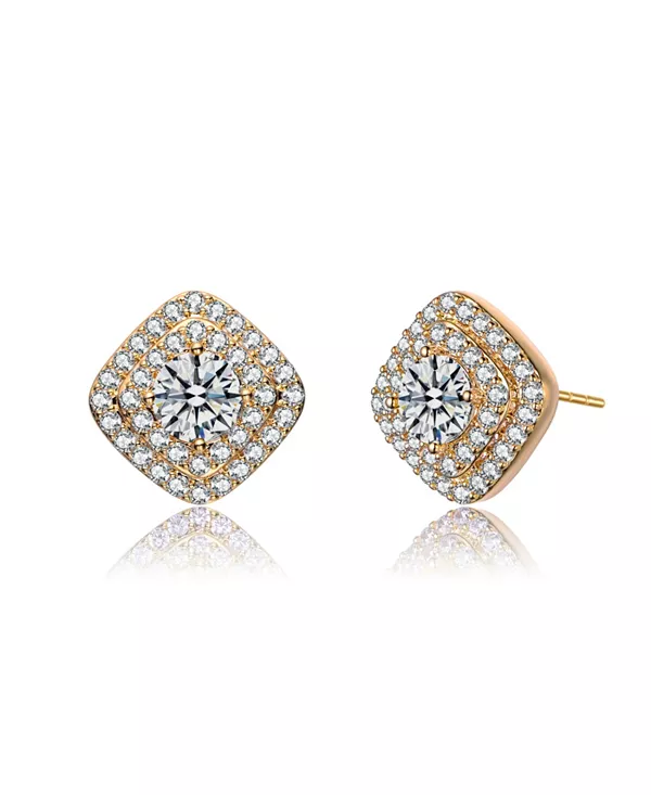 Серьги-Гвоздики квадратной формы с кубическим цирконием и паве Rachel Glauber, gold
Серьги-Гвоздики квадратной формы с кубическим цирконием и паве Rachel Glauber, gold