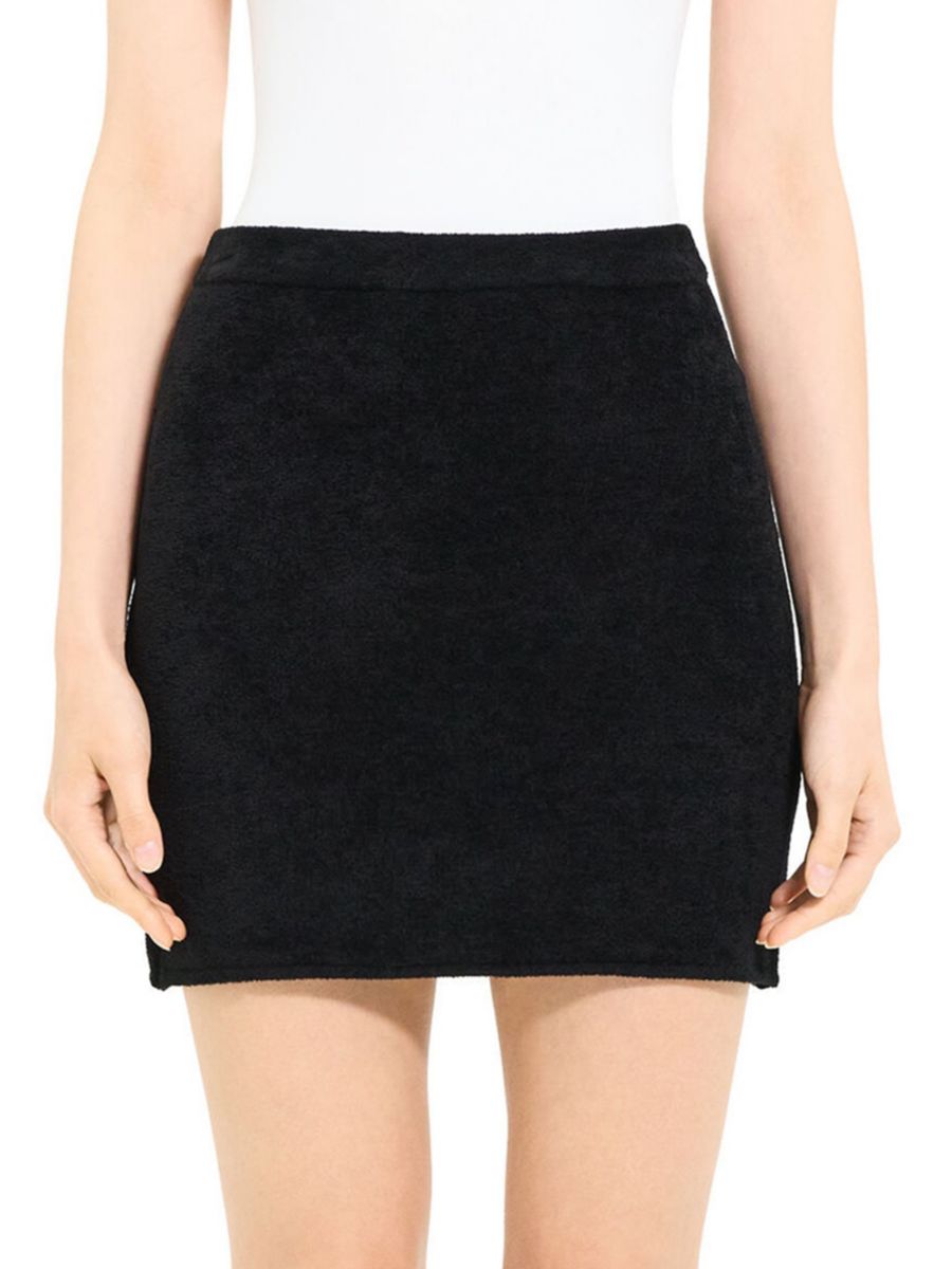 Мини-юбка из микро-бархата Theory, черный
Мини-юбка из микро-бархата Theory, черный