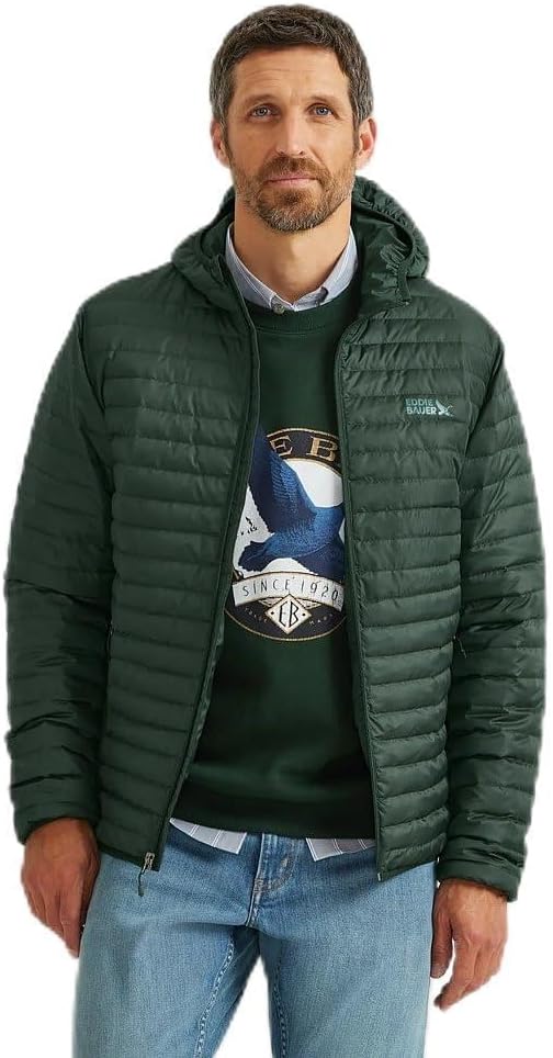 Мужская куртка Eddie Bauer Microlight с капюшоном, Dk Hunter
Мужская куртка Eddie Bauer Microlight с капюшоном, Dk Hunter