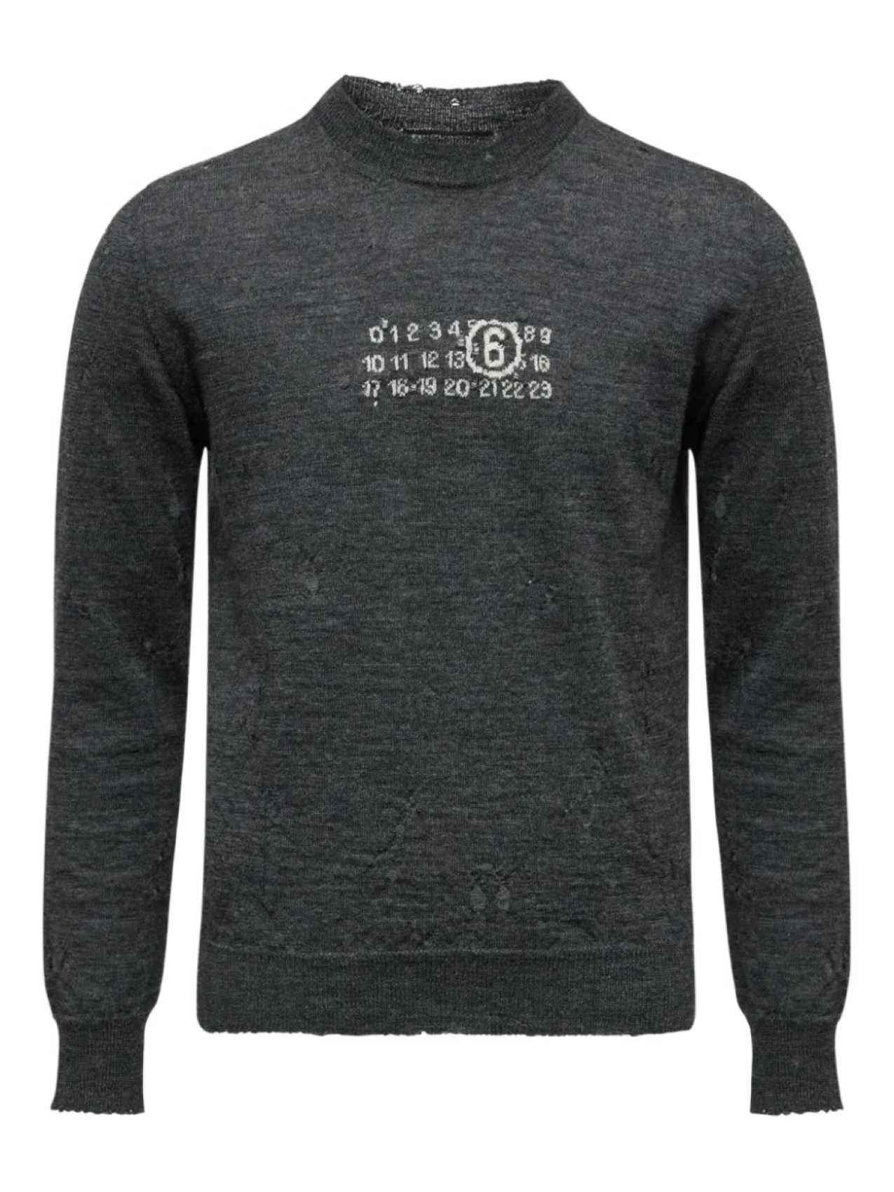 MM6 Maison Margiela свитер с круглым вырезом, серый
MM6 Maison Margiela свитер с круглым вырезом, серый