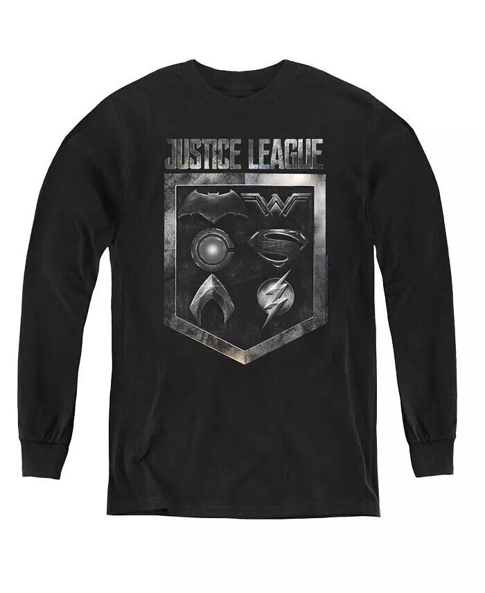 Свитшот с длинным рукавом для мальчиков и молодежи с изображением щита эмблем Justice League, черный
Свитшот с длинным рукавом для мальчиков и молодежи с изображением щита эмблем Justice League, черный