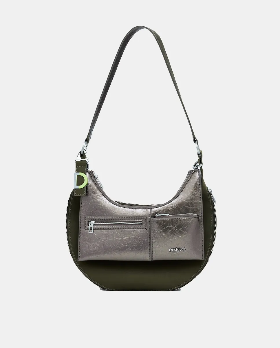 Маленькая сумка из искусственной кожи с вышивкой Desigual, военный зеленый
Маленькая сумка из искусственной кожи с вышивкой Desigual, военный зеленый