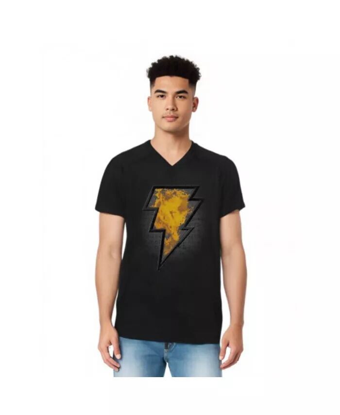 Мужская футболка с коротким рукавом и V-образным вырезом для взрослых из премиального хлопка с скошенной эмблемой Black Adam, черный
Мужская футболка с коротким рукавом и V-образным вырезом для взрослых из премиального хлопка с скошенной эмблемой Black Adam, черный