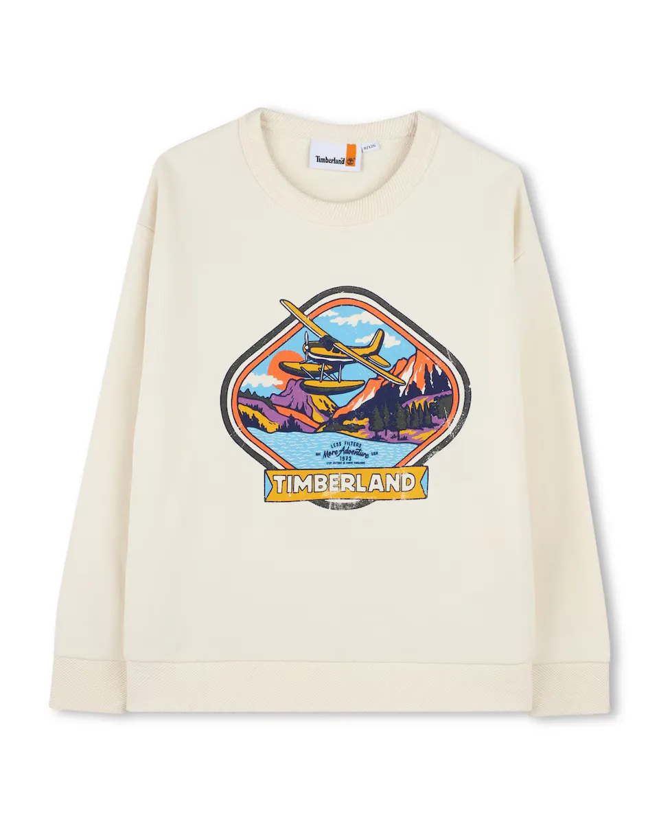 Толстовка для мальчика с длинными рукавами натурального цвета Timberland, кремовый
Толстовка для мальчика с длинными рукавами натурального цвета Timberland, кремовый