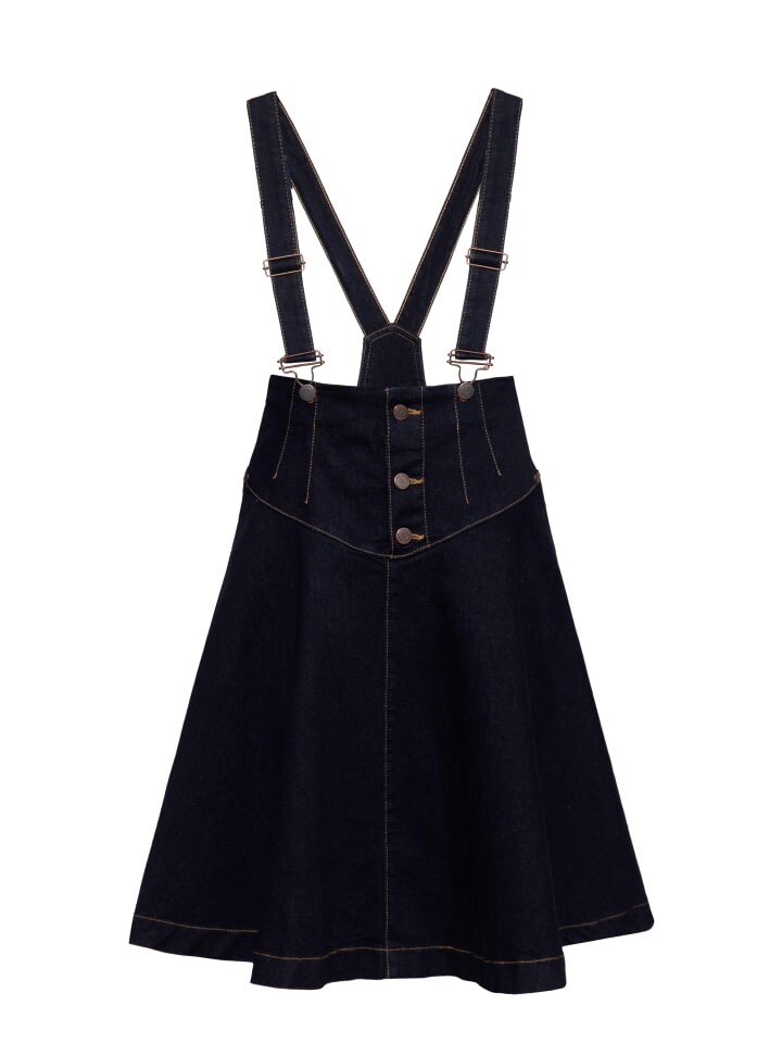 Юбка до колена Queen Kerosin Denim Latzrock, цвет Denim
Юбка до колена Queen Kerosin Denim Latzrock, цвет Denim