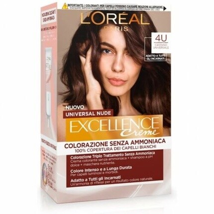 L'Oréal Paris L'Oreal Paris Excellence Universal Nude Краска для волос N. 4U Универсальный коричневый
L'Oréal Paris L'Oreal Paris Excellence Universal Nude Краска для волос N. 4U Универсальный коричневый