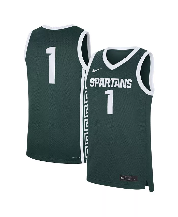 Мужская реплика дорожной футболки Michigan State Spartans №1 в зеленом цвете Nike
Мужская реплика дорожной футболки Michigan State Spartans №1 в зеленом цвете Nike
