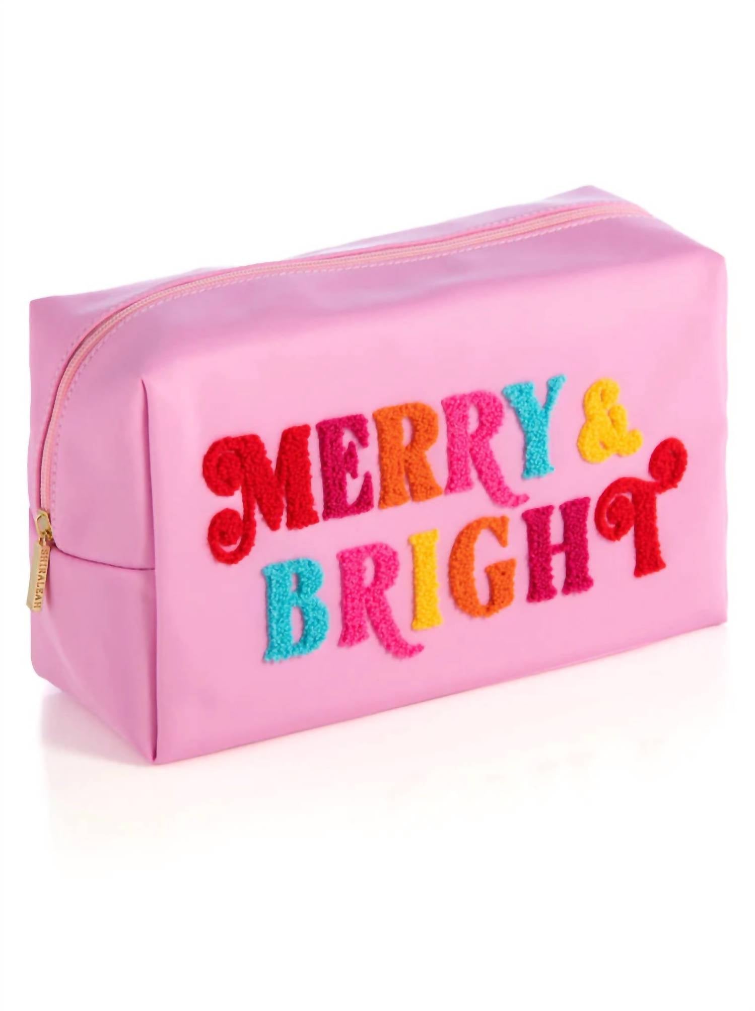 Cara "merry & Bright" Большая косметичка розового цвета Shiraleah 
Cara "merry & Bright" Большая косметичка розового цвета Shiraleah