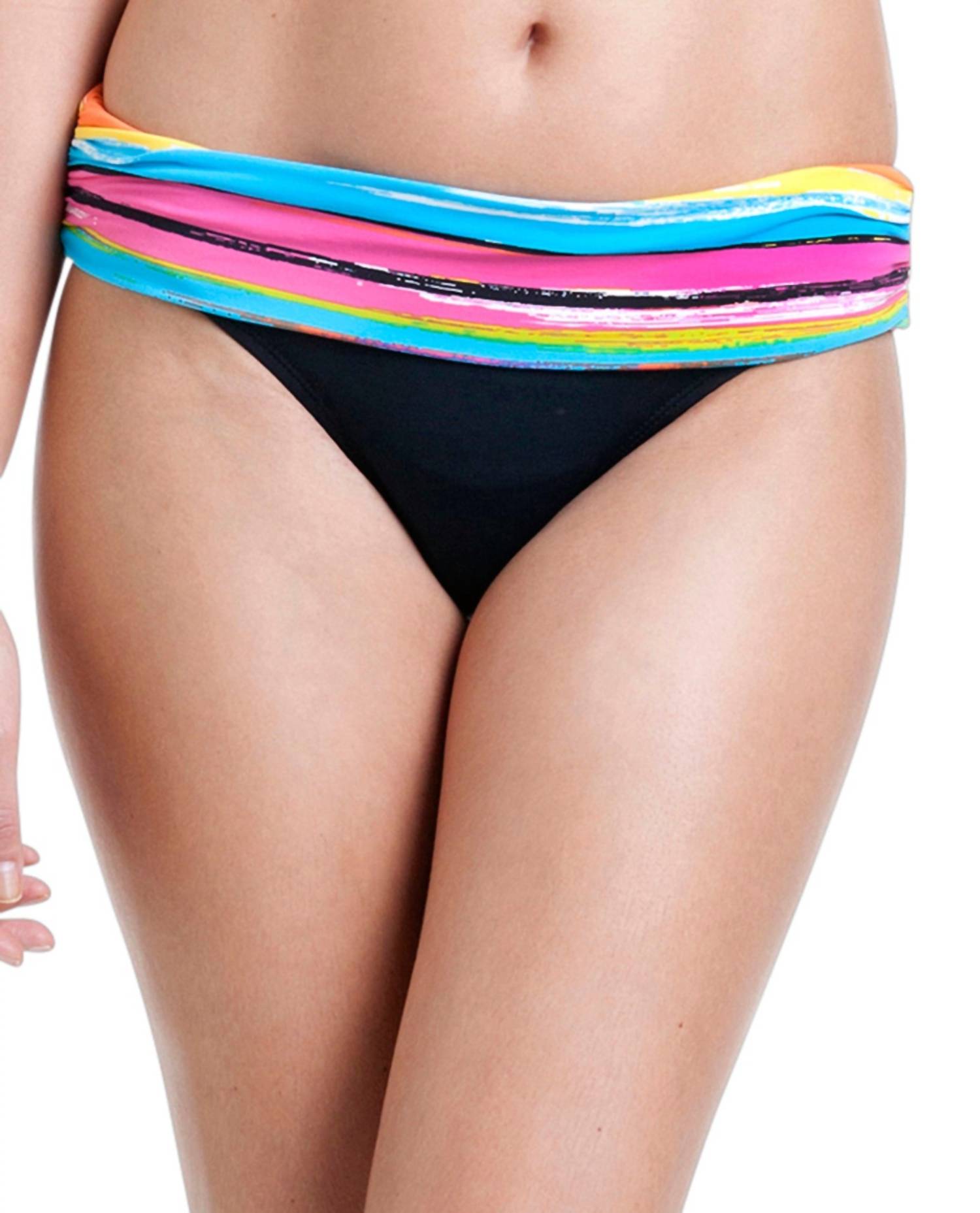 Плавки бикини средней посадки с отворотом в живописную полоску Anne Cole, цвет painterly stripe
Плавки бикини средней посадки с отворотом в живописную полоску Anne Cole, цвет painterly stripe